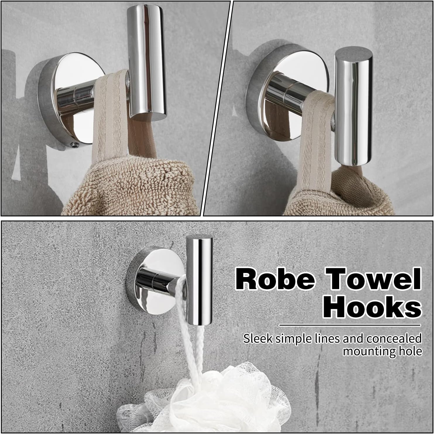 Complete 10-Piece Bathroom Hardware Set Modern Brushed Nickel Design