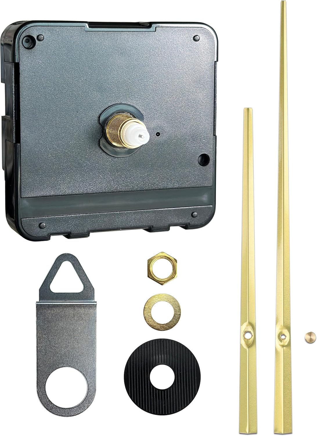 Premium Clock Kit with Long Gold Brass Hands