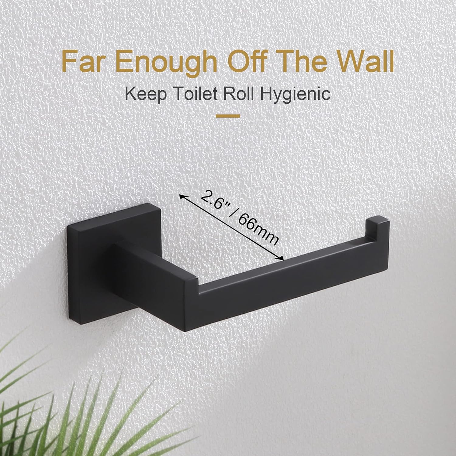 Black Stainless Steel Toilet Paper Holder