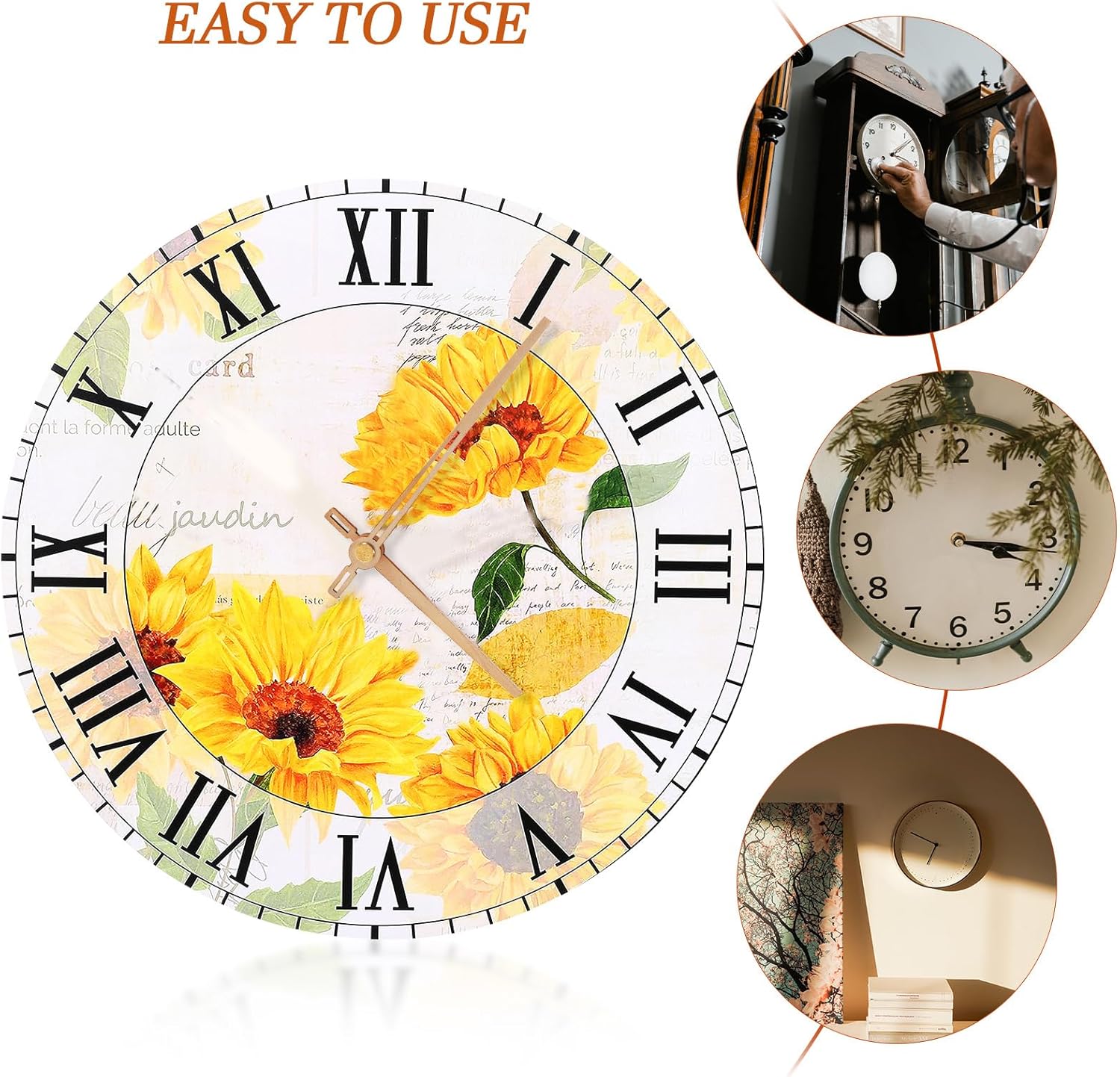 UKCOCO - Silent Quiet 10 quartz clock movement kit