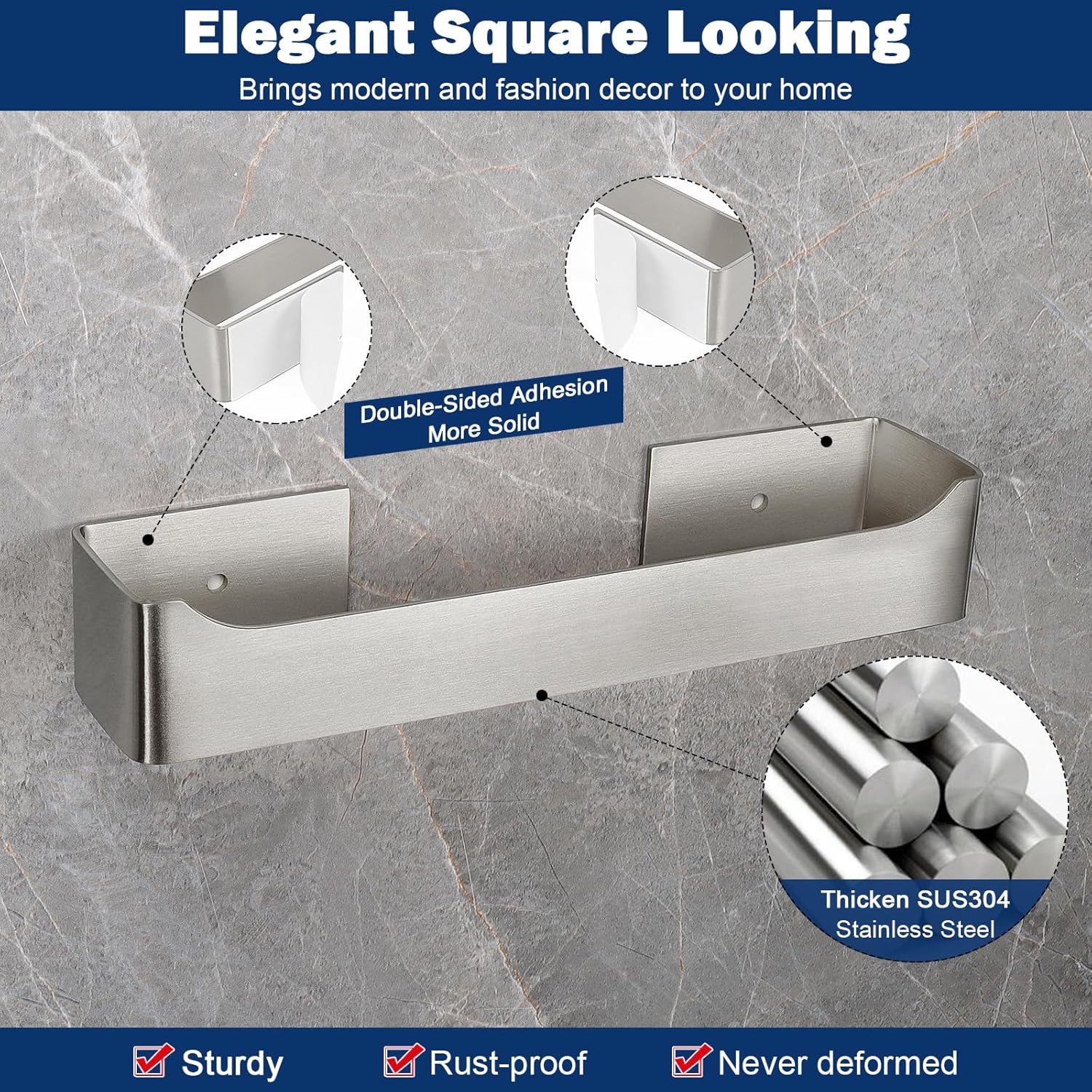 NearMoon Self-Adhesive Hand Towel Holder Rust-Resistant Towel Rack