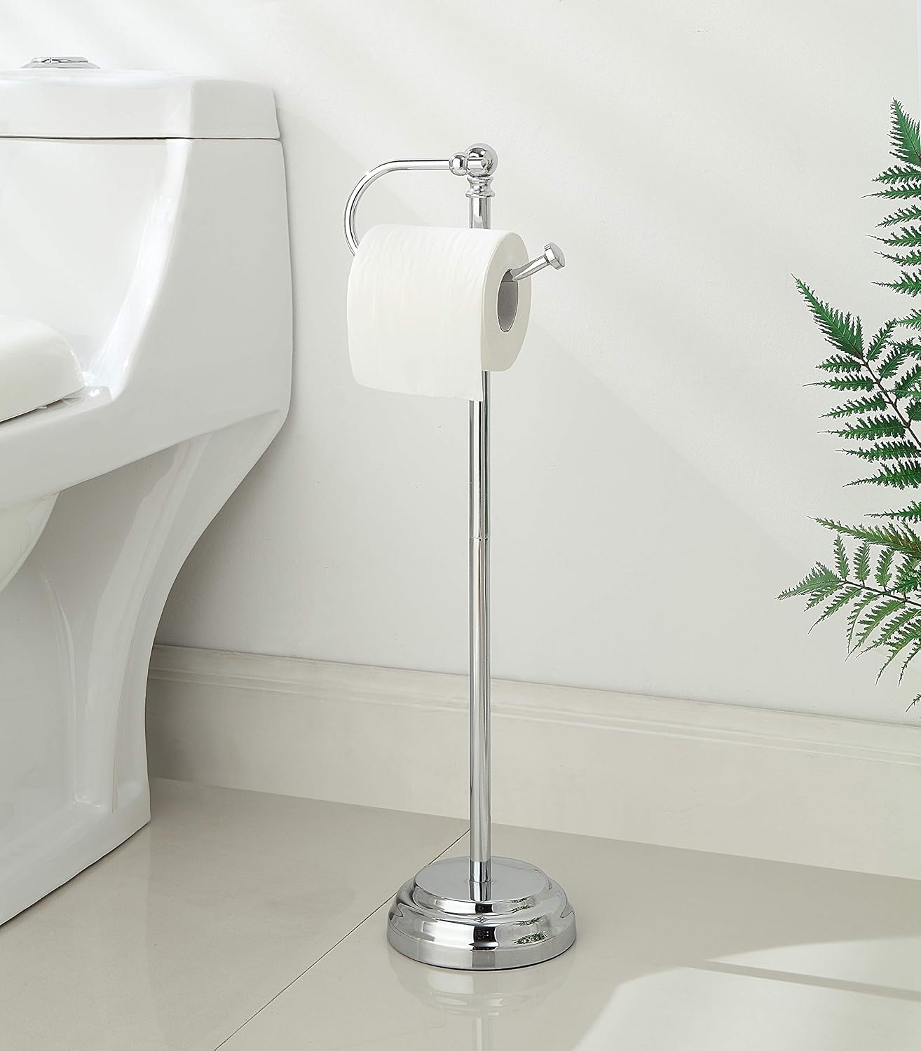 Stylish Durable Bathroom Tissue Holder with Chrome Finishing