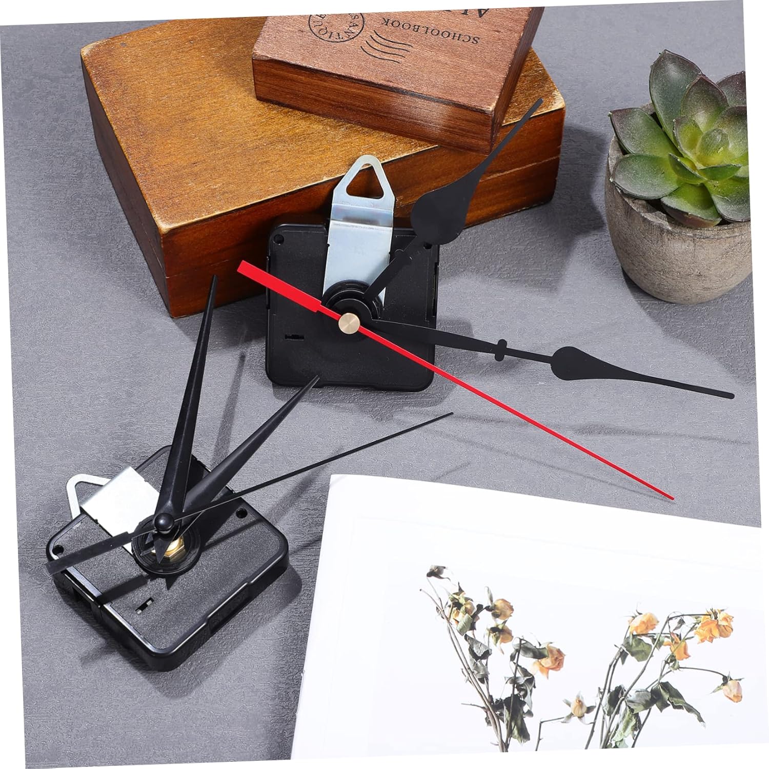 Precision Clock Movement Repair Kit with 8 Replacement Parts