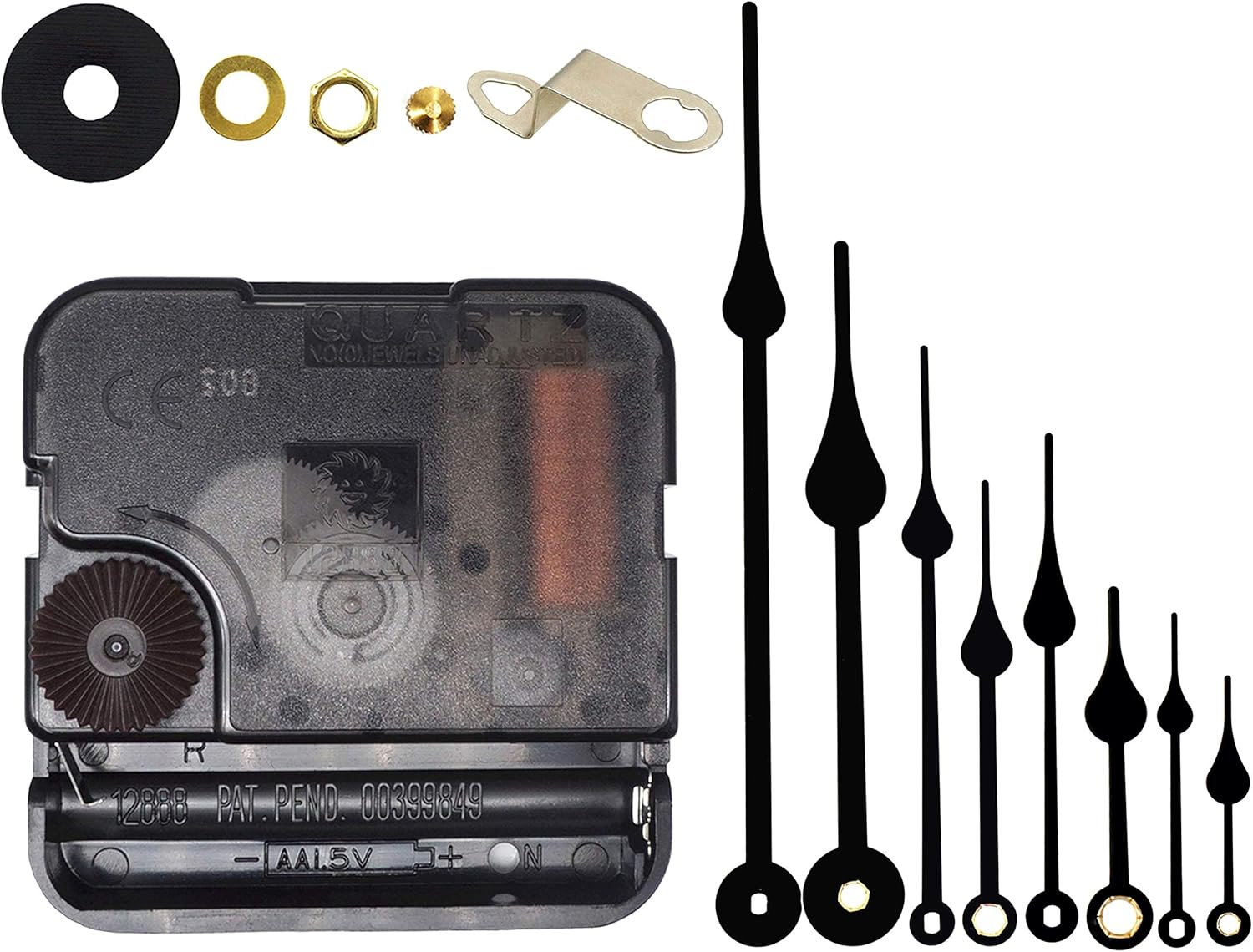 12888 TIKROUND Include Hands Wall Clock Movement
