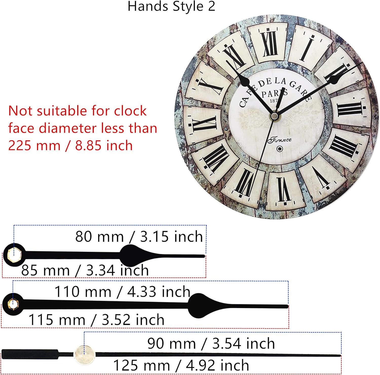 Craft Clock ReplacementShaft Durable and Easy to Install