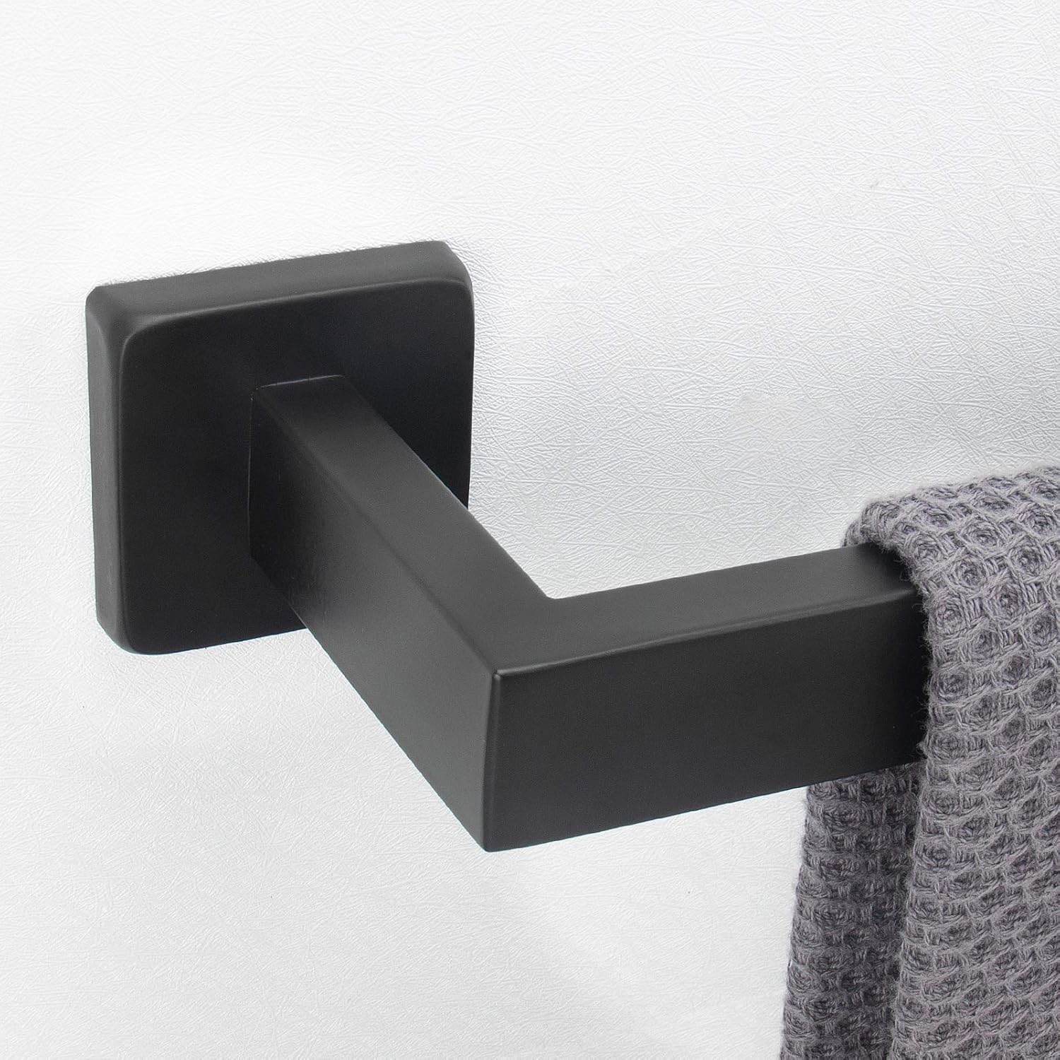 NearMoon Premium Stainless Steel Bath Towel Bar 24-Inch Matte Black