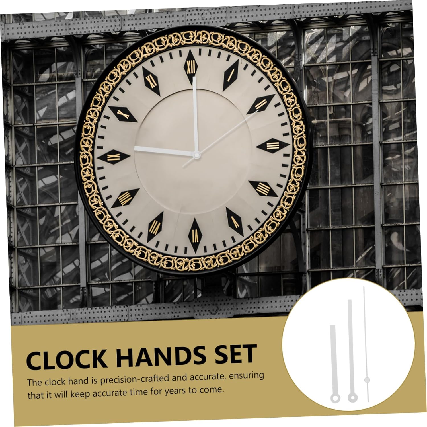 Precision-Forged Plastic Clock Hands Kit for Wall Clocks and Watches