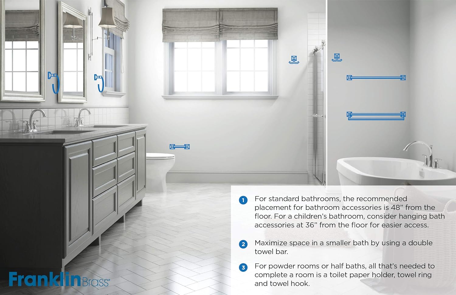 Maximized Space in Your Bathroom with the Franklin Brass Maxted Toilet Paper Holder
