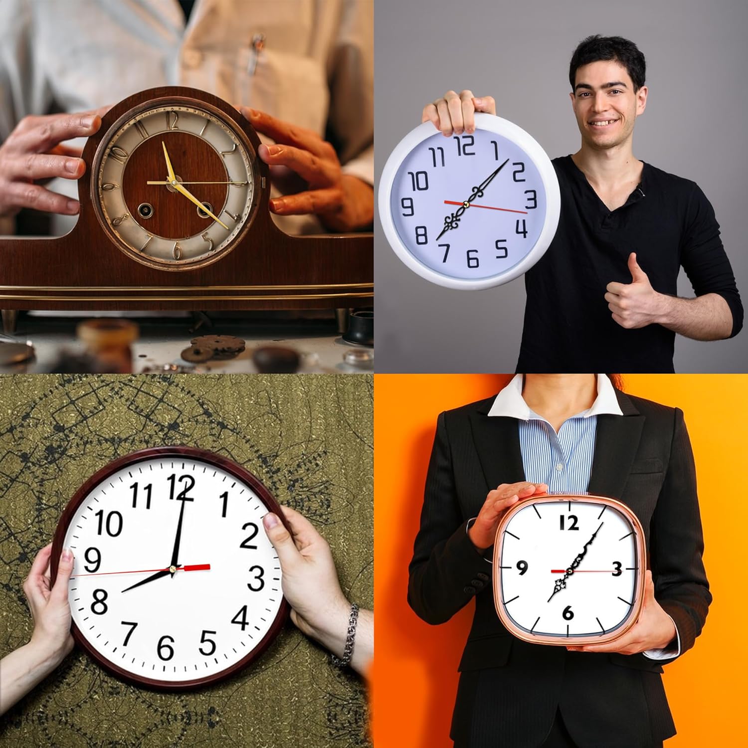 Precise 8-Piece quartz clock mechanism set