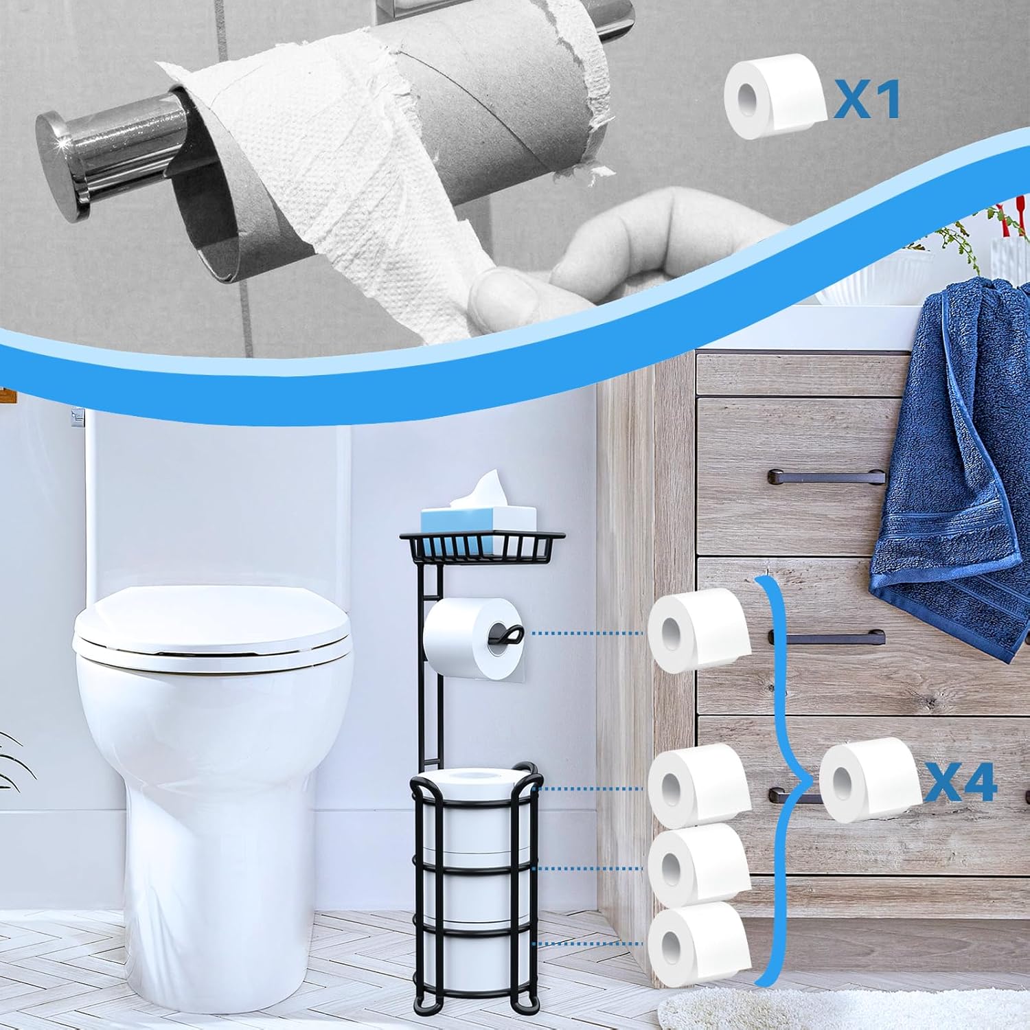 Practical Toilet Paper Holder