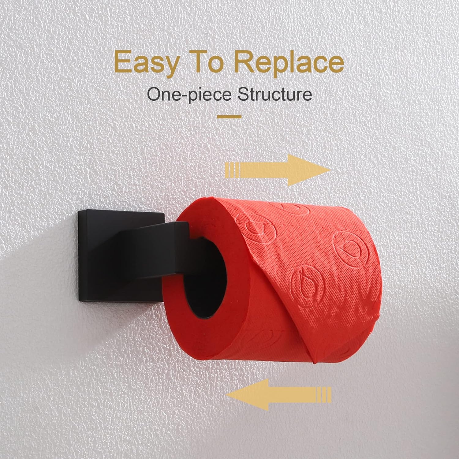 Black Stainless Steel Toilet Paper Holder