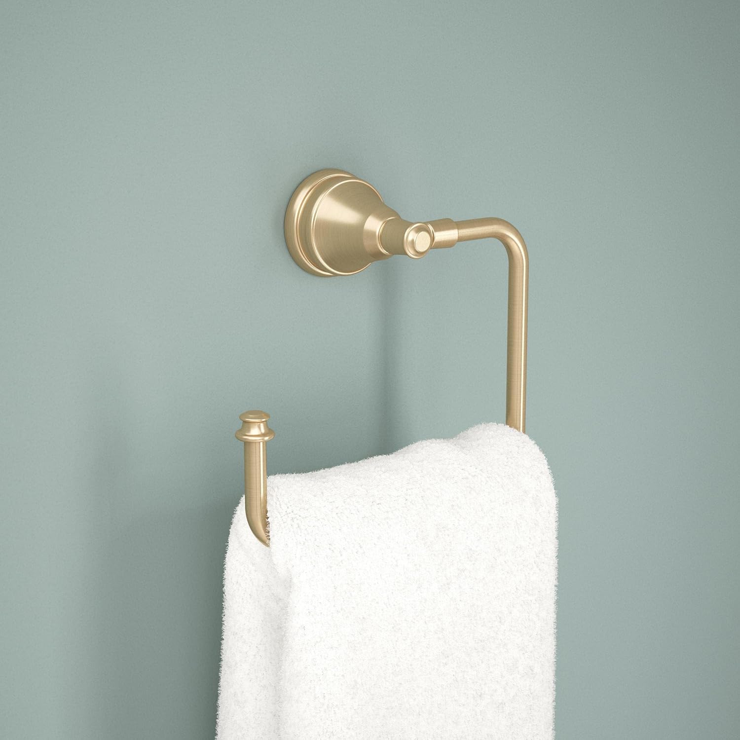 Delta Mylan Hand Towel Holder Wall-Mounted 1-Pack Champagne Bronze