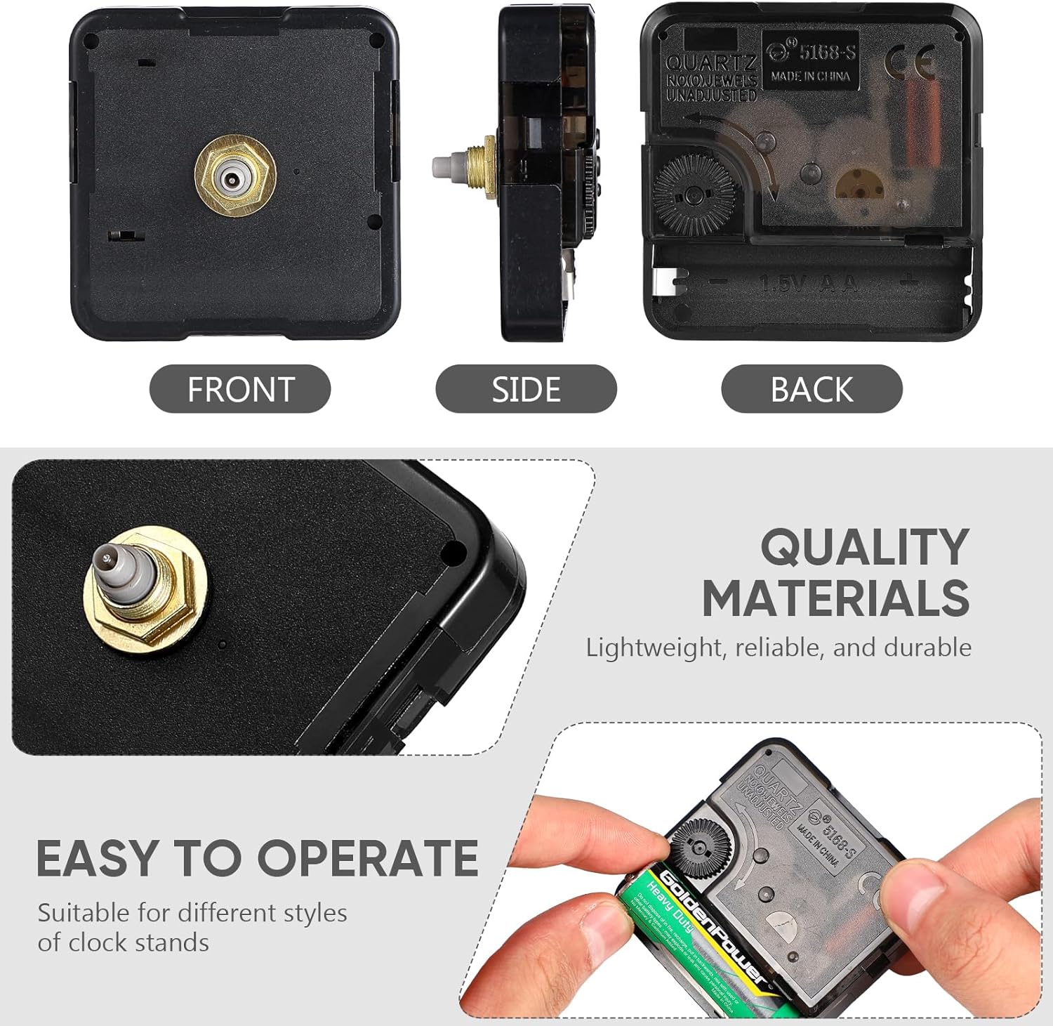Toddmomy DIY Battery Clock Movement Kit
