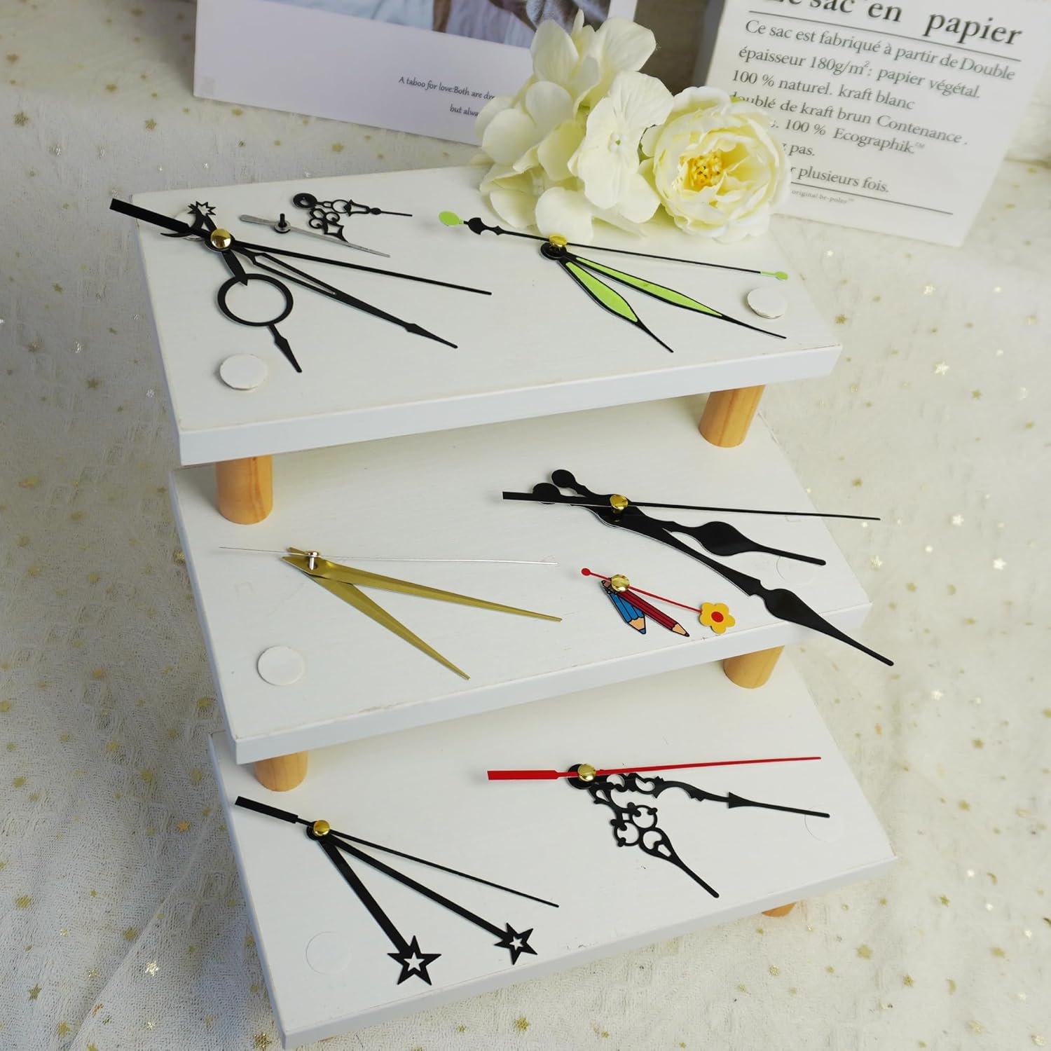 20-Style Paraor Clock Hands Kit for DIY Repair Clock Parts