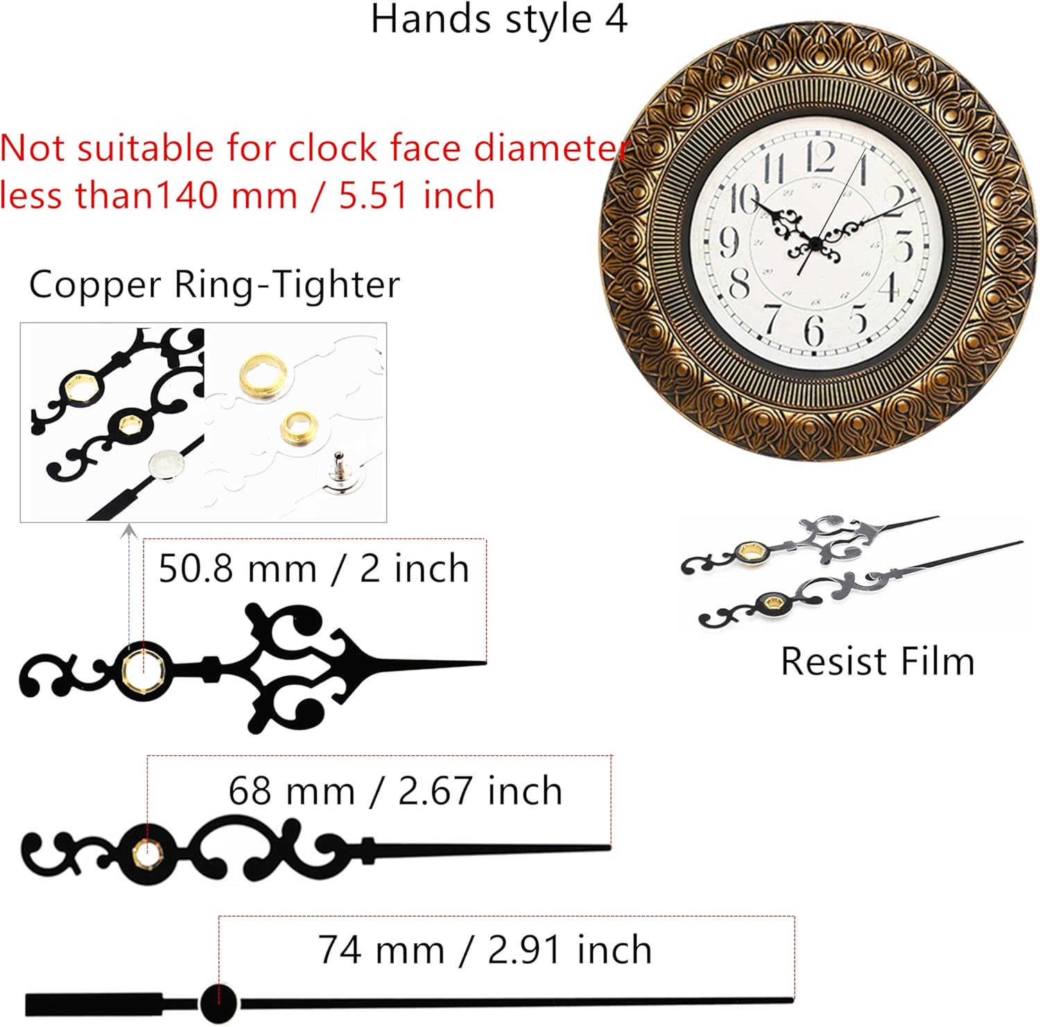 Craft Clock ReplacementShaft Durable and Easy to Install