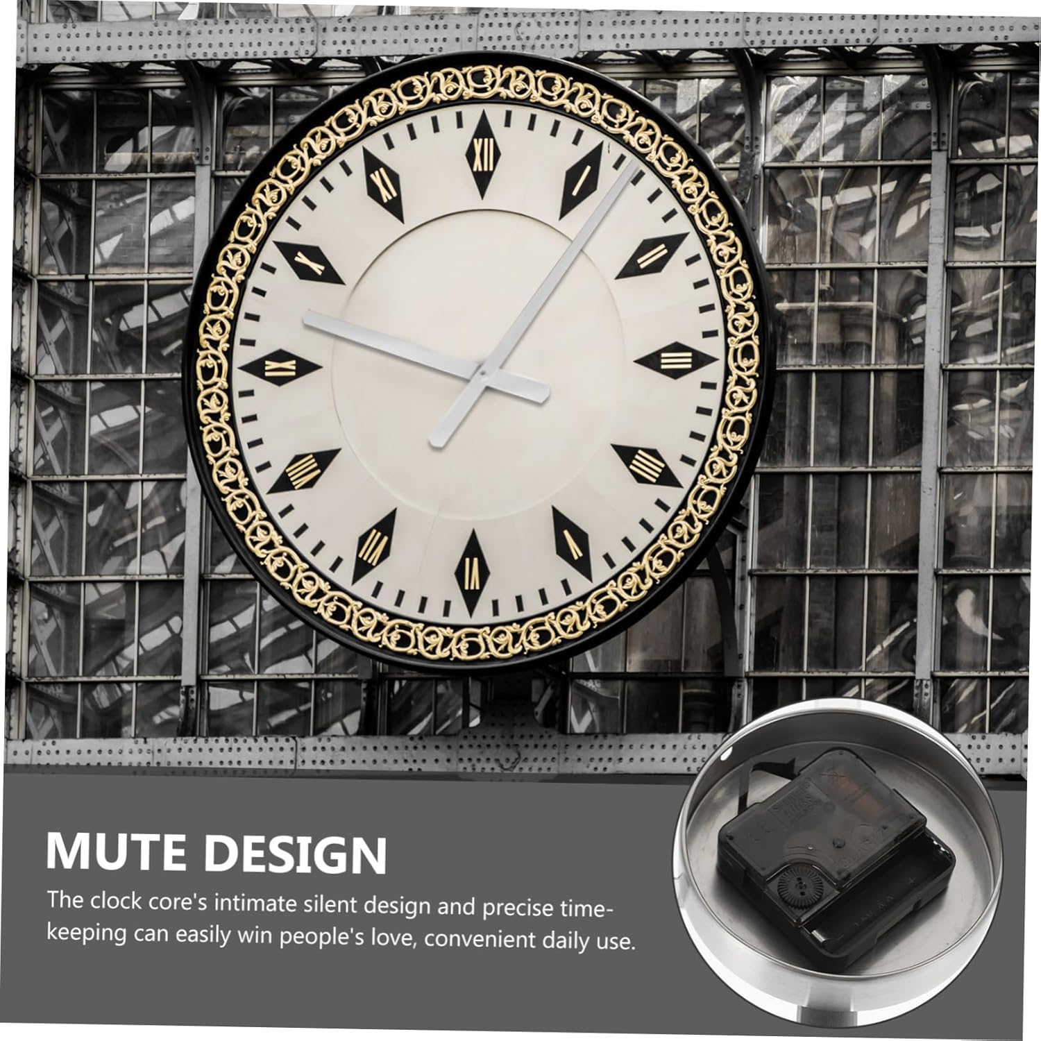 Cabilock DIY Wall Clock Movement Easy to Install Precision Mechanism