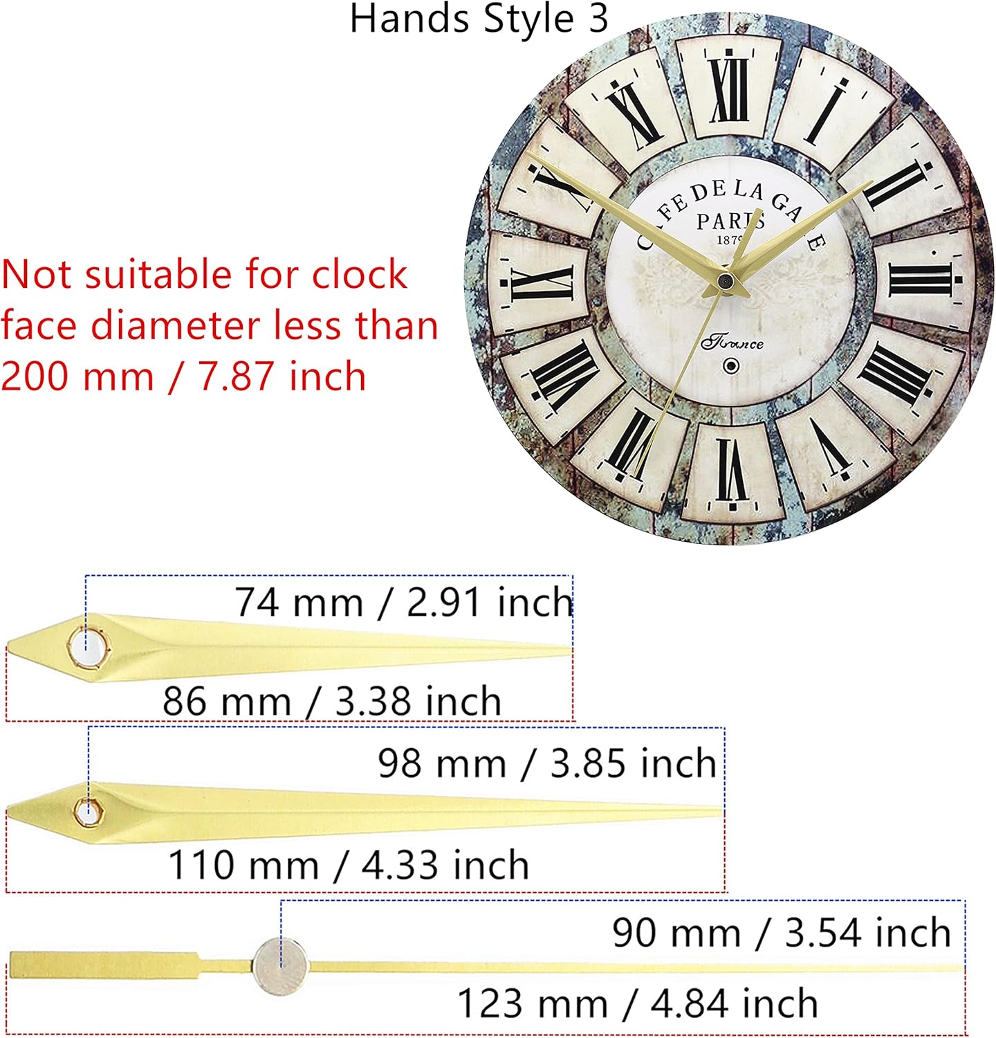 Craft Clock ReplacementShaft Durable and Easy to Install