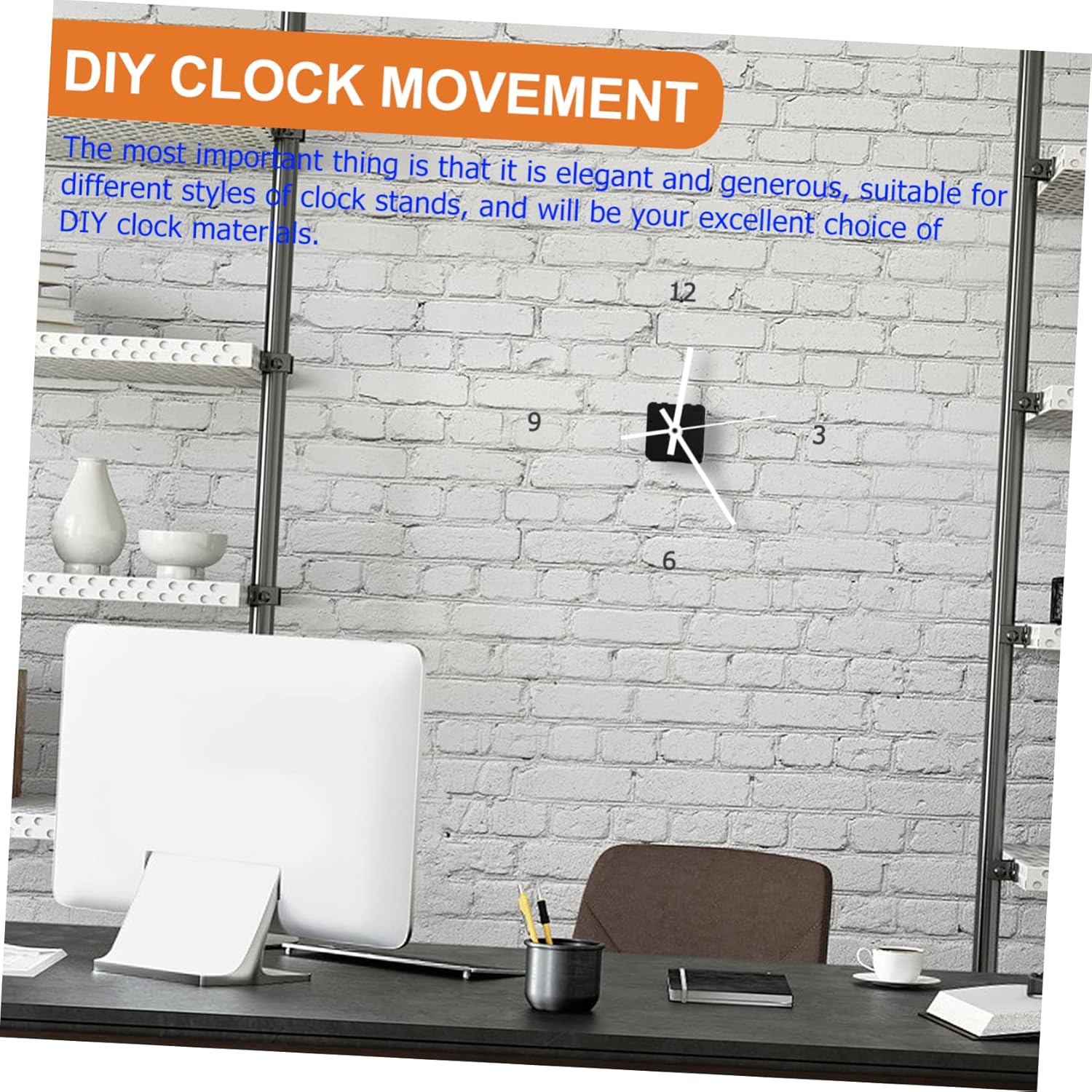 Perfect Reliability Battery-Powered Noiseless Replacement Parts for Your Wall Clock