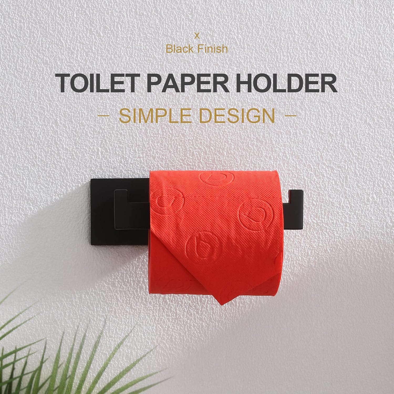 Black Stainless Steel Toilet Paper Holder