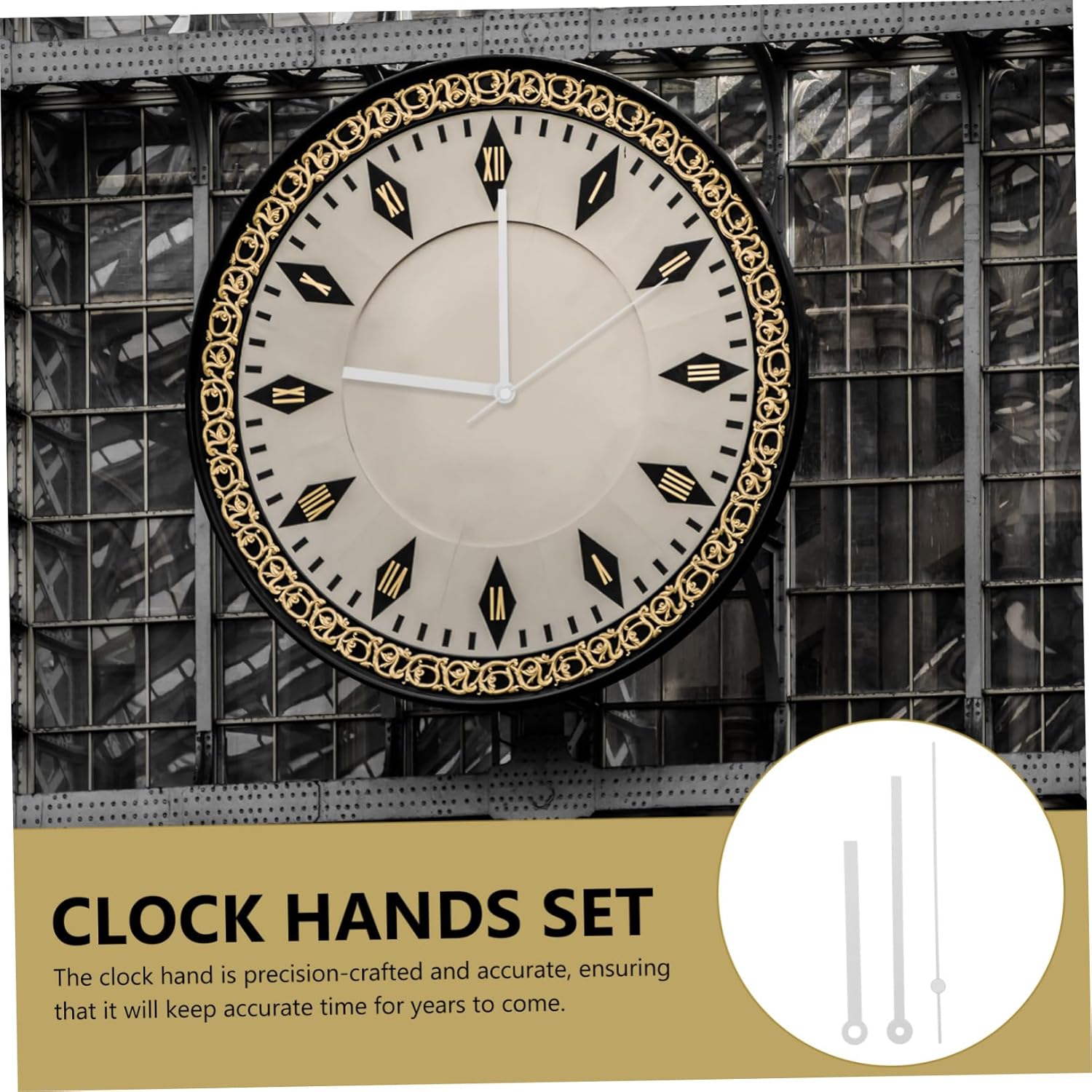 10 Set White Wall Clock Hands for DIY or Repair Use