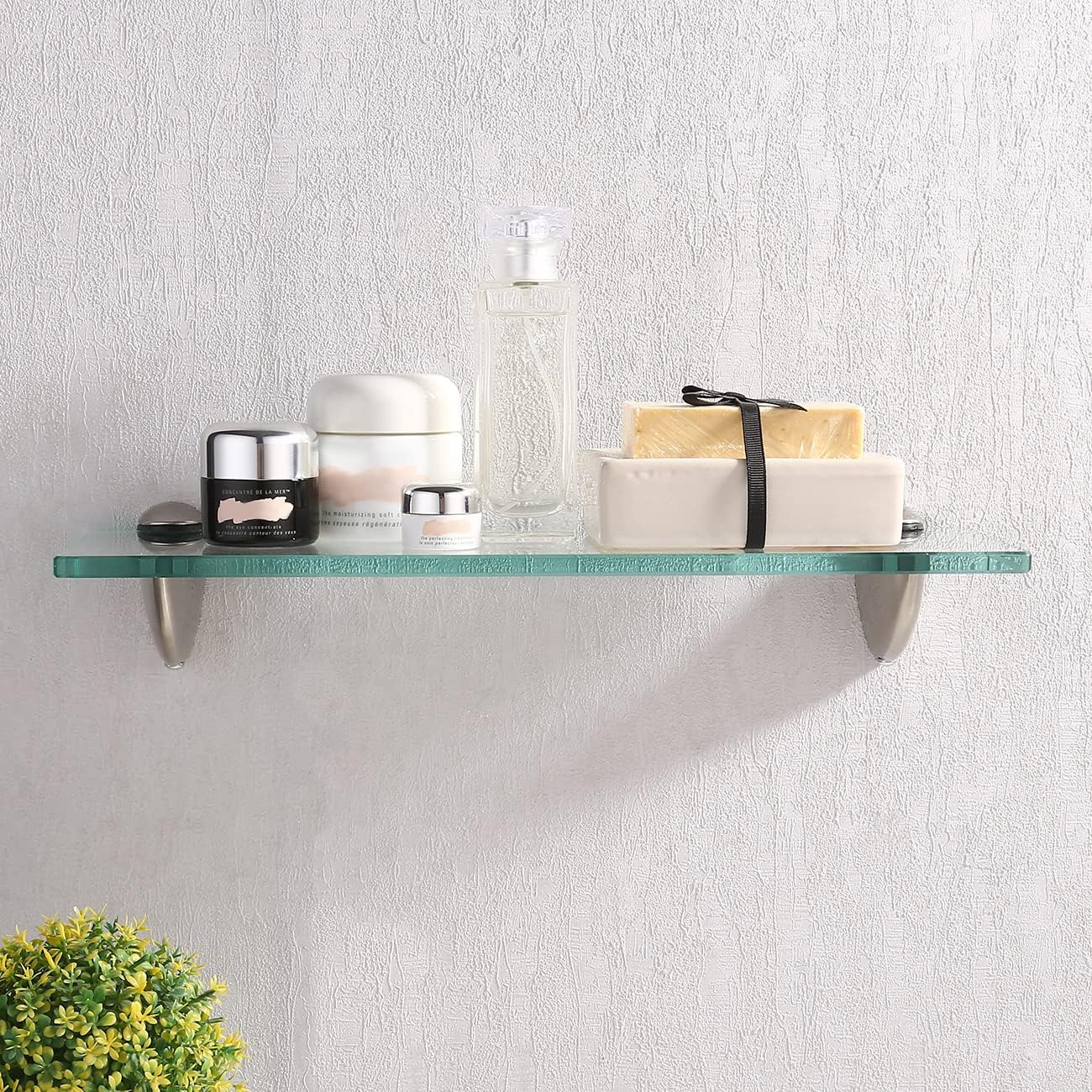 Sturdy Tempered Glass Organizer Shelf