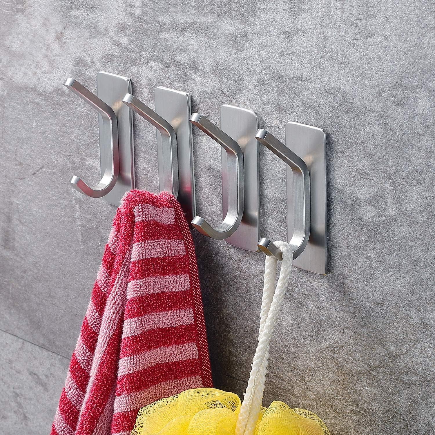 Durable Wall Towel Coat Hook 4-Pack