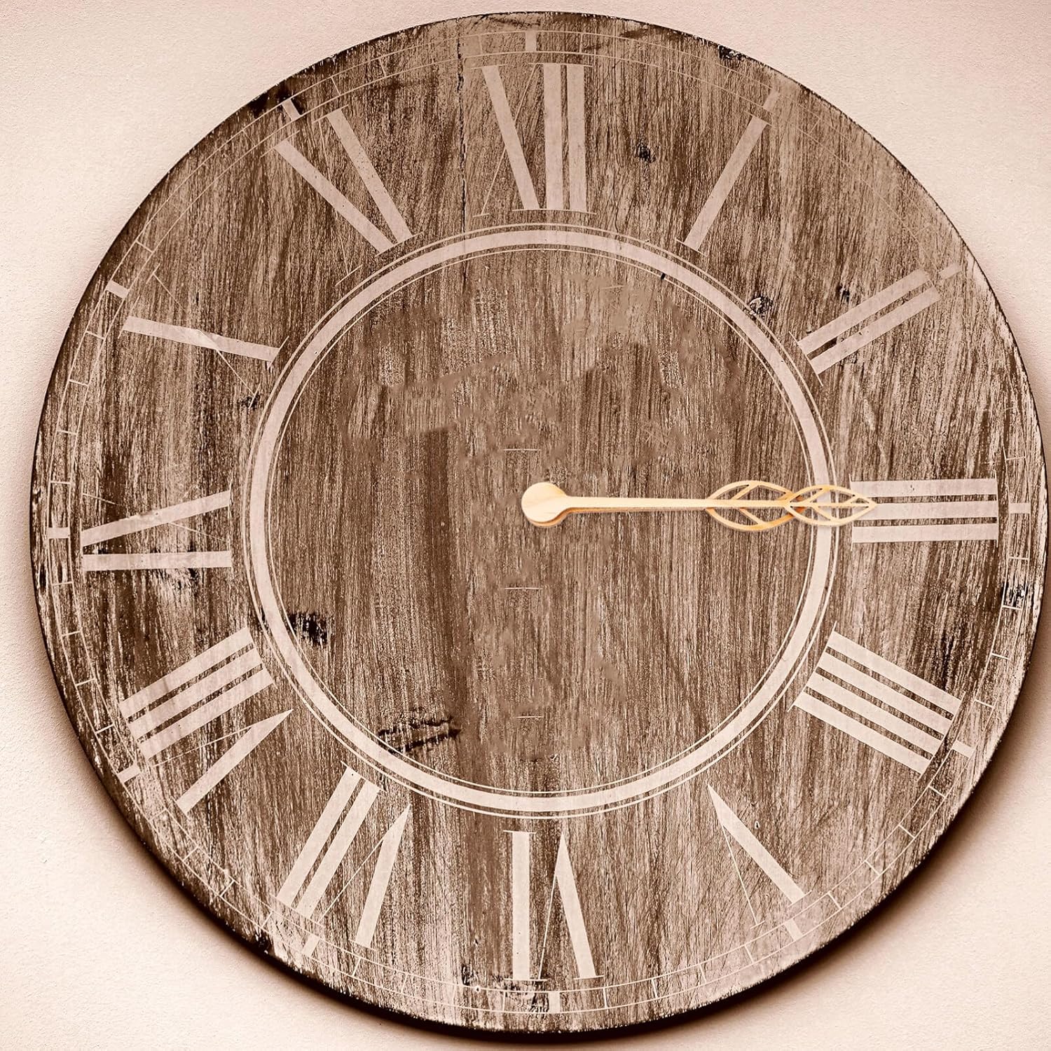 Durable Clock Hands Set for DIY Clocks Walnut Wood Replacement Parts