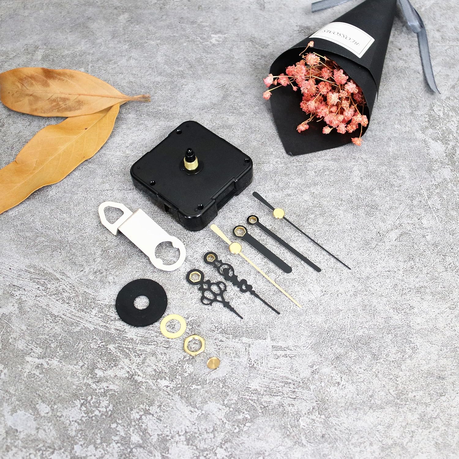 Sweep Silent Clock Mechanism with 2 Sets Small Hands - TIKROUND 12888 Customizable
